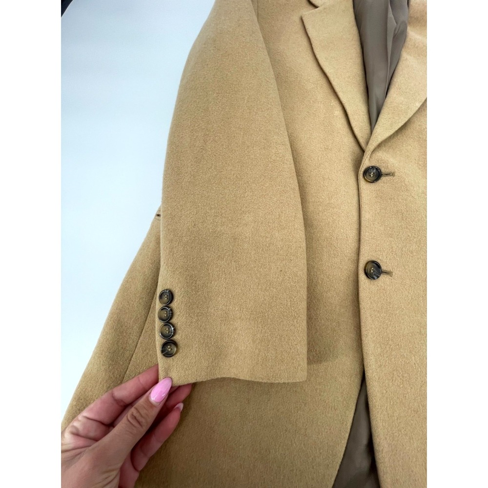 Vintage Botany 500 Blazer Mens Tan 100% Camel Hair Retro Notch Lapel 2 Button - Picture 3 of 12
